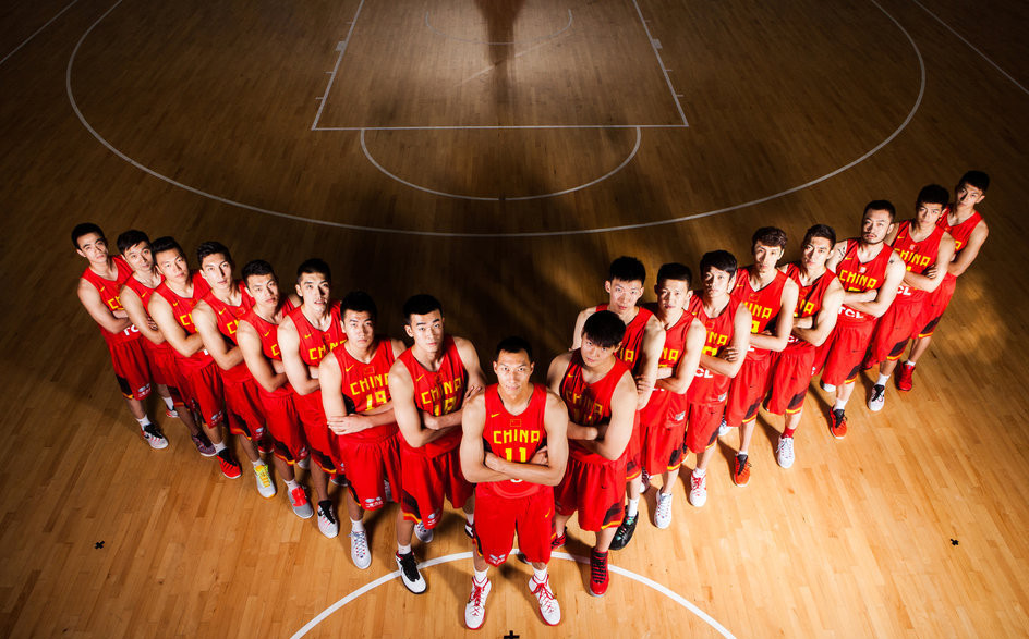 2015中国男篮球员官方写真