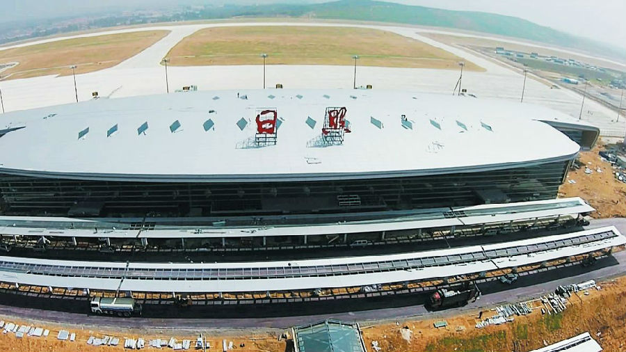 直击日照机场建设:空中看机场 气势更恢宏