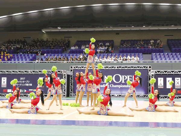 日照师范啦啦操队在日本获佳绩