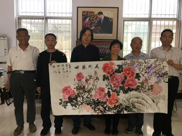 莒县四名书画家携手辛兴芬共圆助残梦