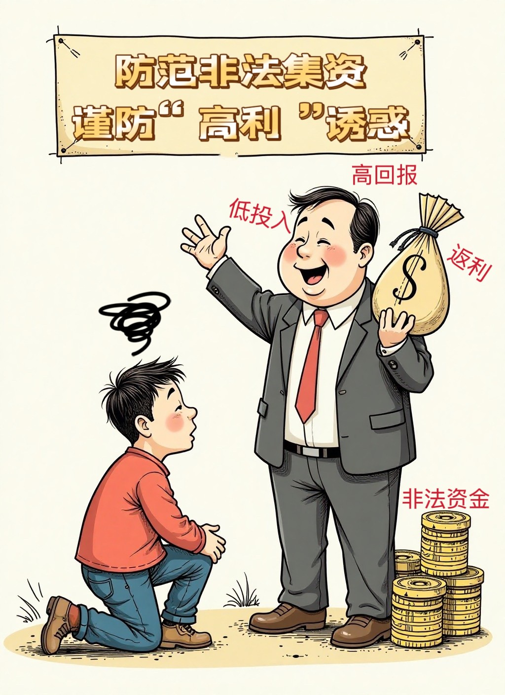 三等奖-图片类-735-防范非法集资，谨防“高利”诱惑.jpg