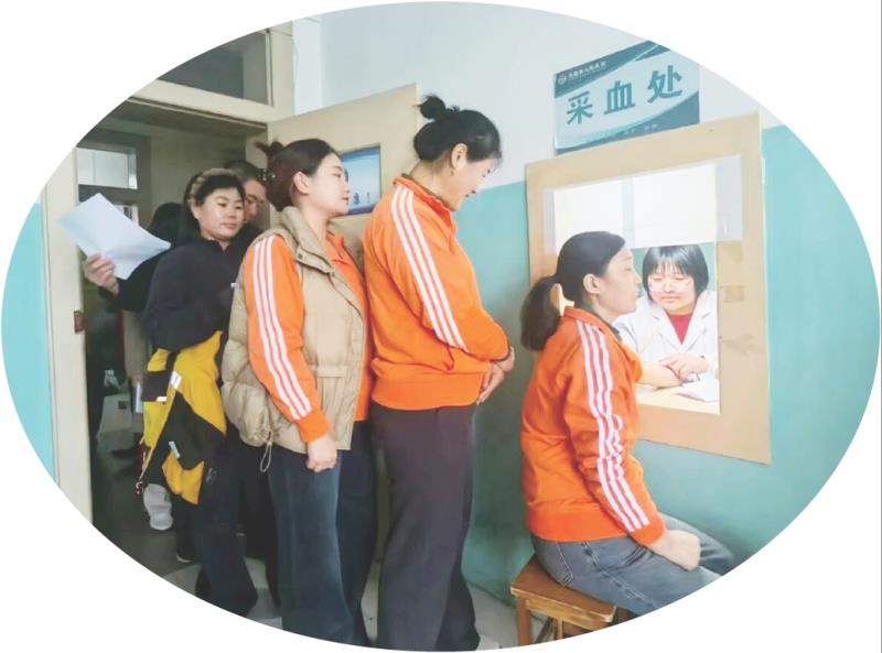 　　▲五莲县总工会开展新业态劳动者免费体检活动。