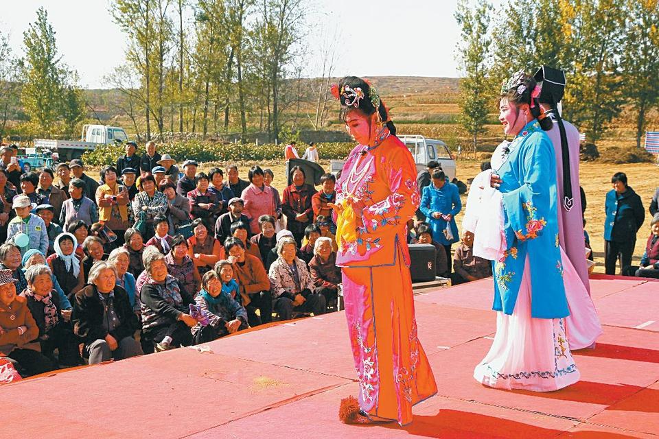 送大戏 村民乐