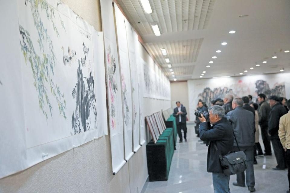“青青子衿”丁立池书画作品展开展