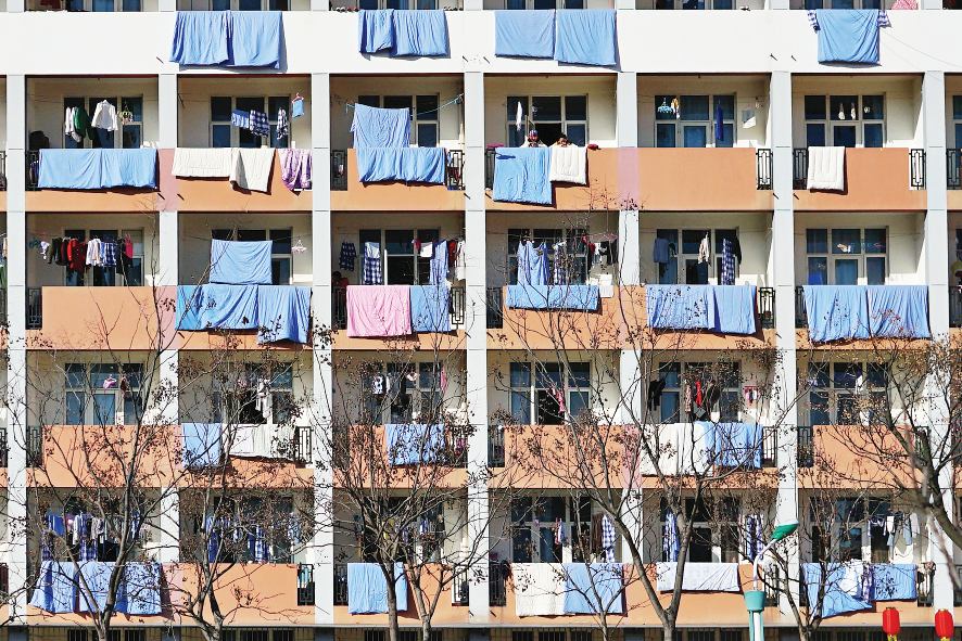 开学晒被忙