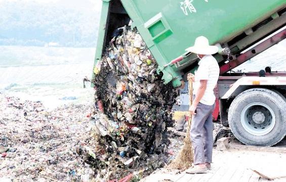 本社记者探访黄山垃圾填埋场