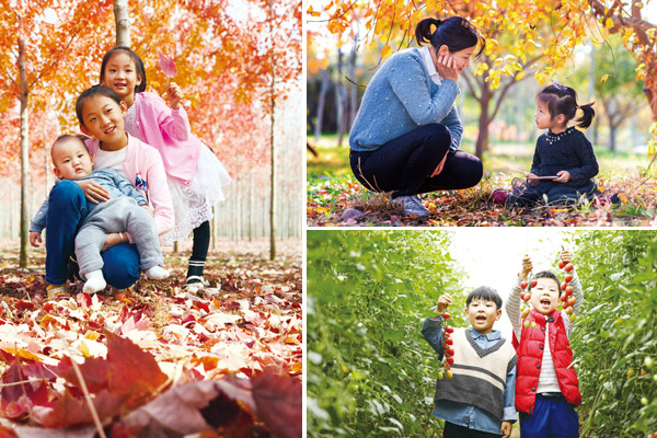走着走着，你就成了秋天里的一幅画