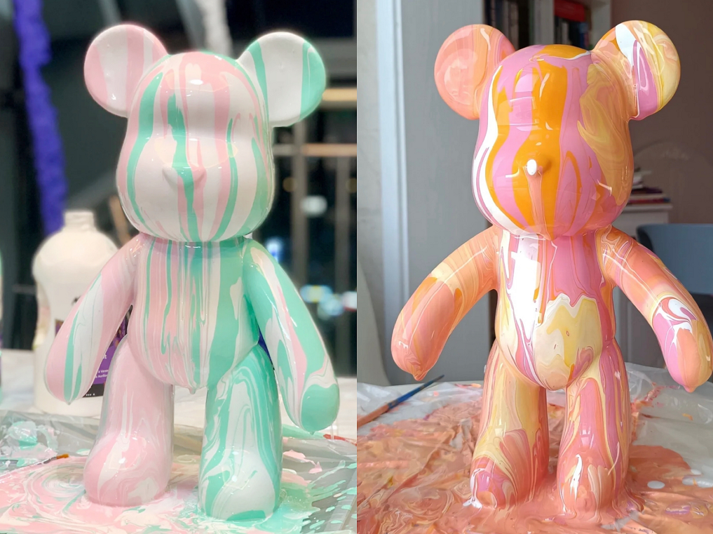 潮玩手作流体熊diy高新颐和学府春日艺趣欢乐相约